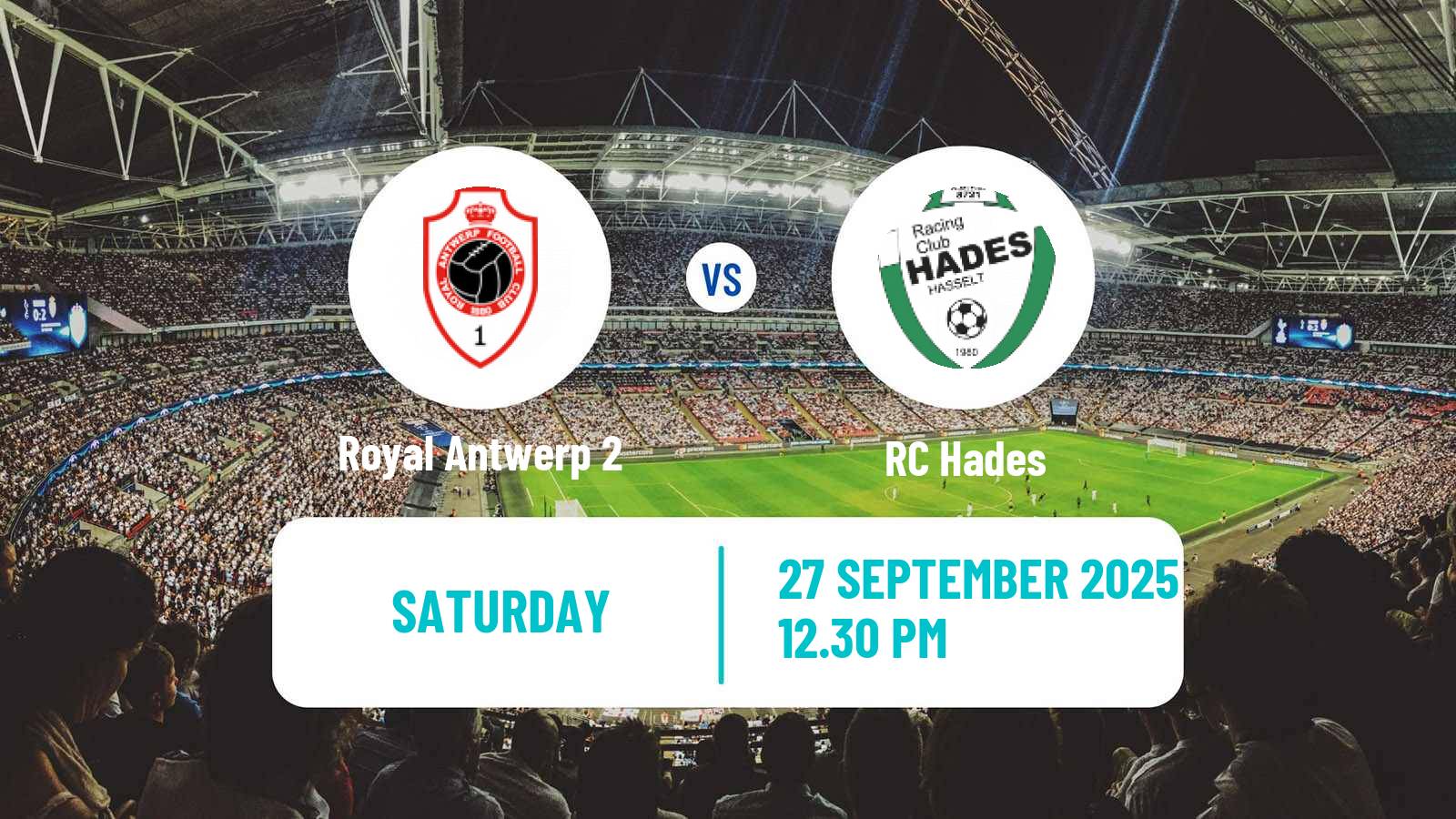 Football Belgian Second Amateur Division Group B Royal Antwerp 2 - Hades
