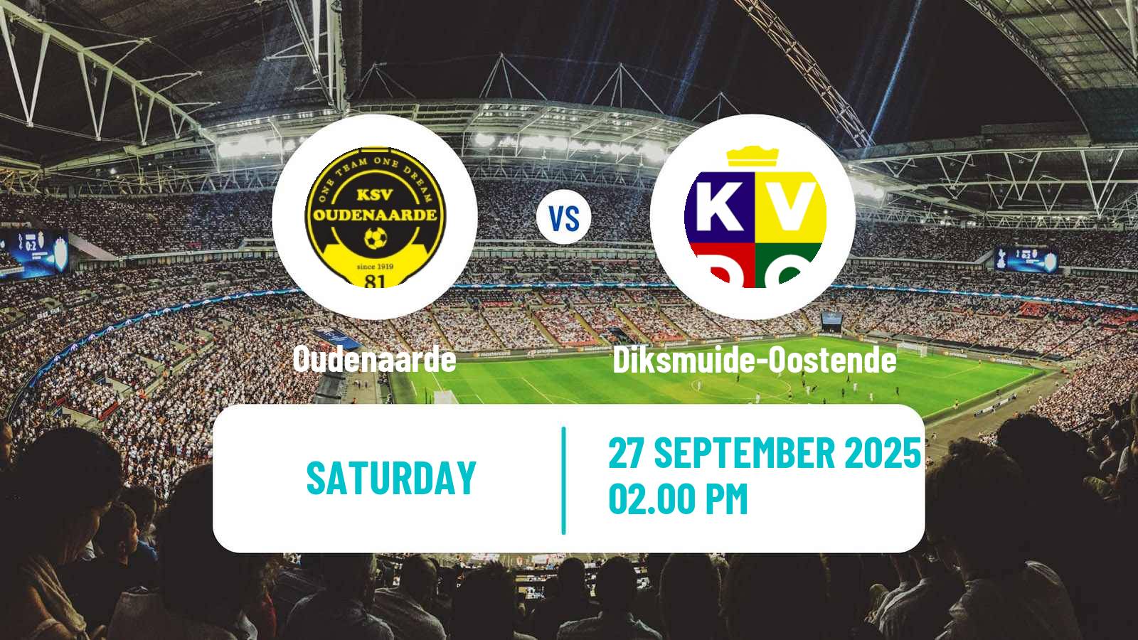 Football Belgian Second Amateur Division Group A Oudenaarde - Diksmuide-Oostende
