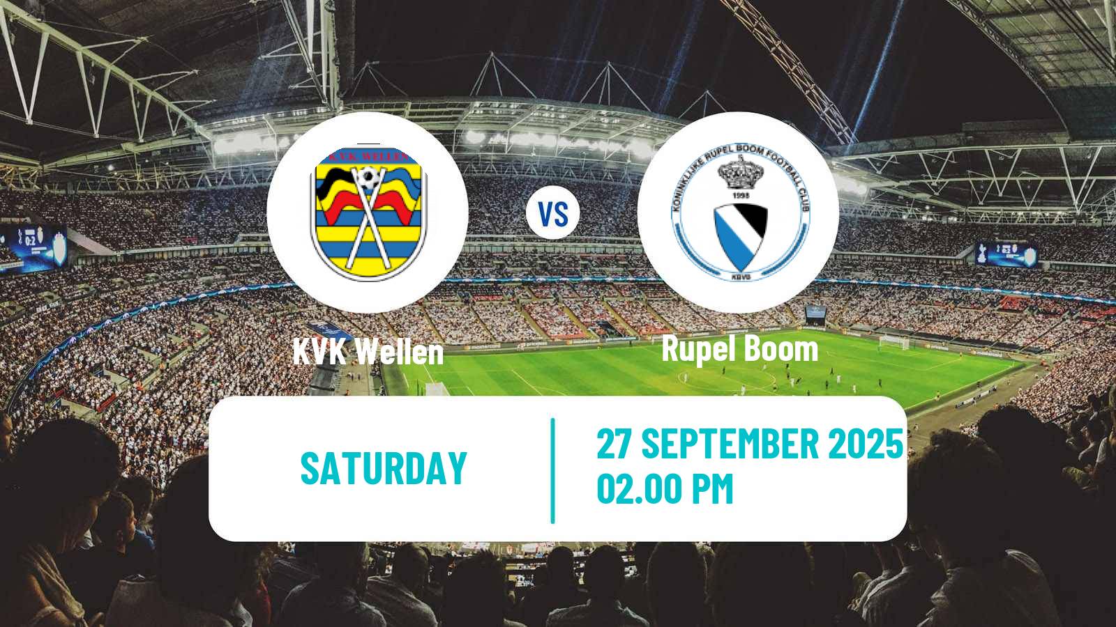Football Belgian Second Amateur Division Group B Wellen - Rupel Boom