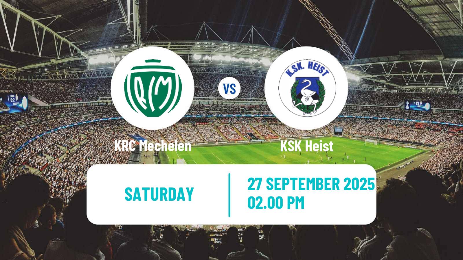 Football Belgian Second Amateur Division Group B KRC Mechelen - Heist