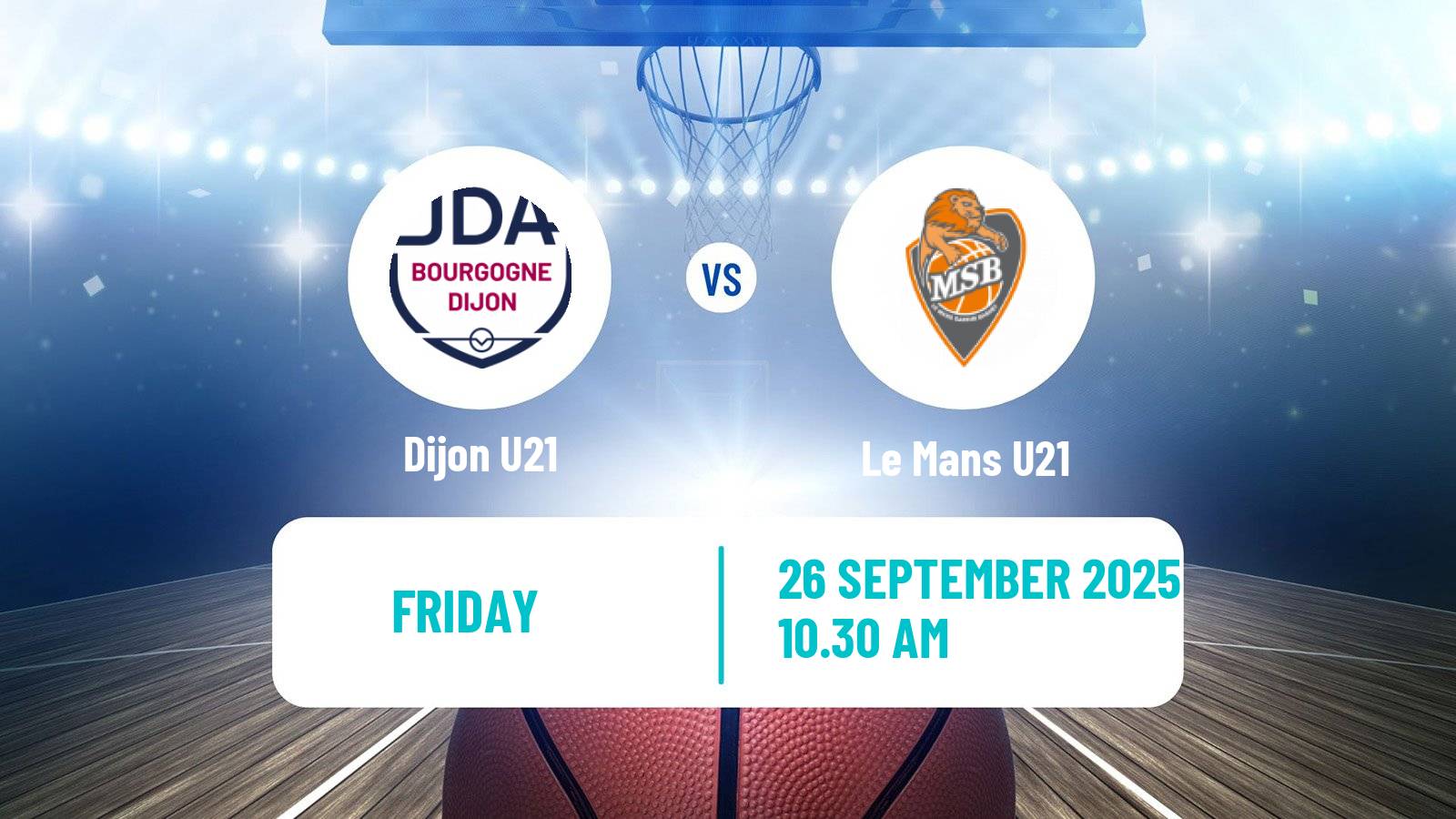 Basketball French Espoirs U21 Basketball Dijon U21 - Le Mans U21