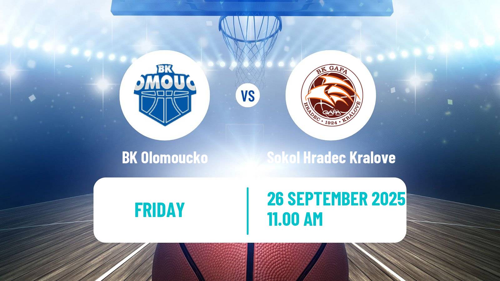 Basketball Czech NBL Olomoucko - Sokol Hradec Kralove