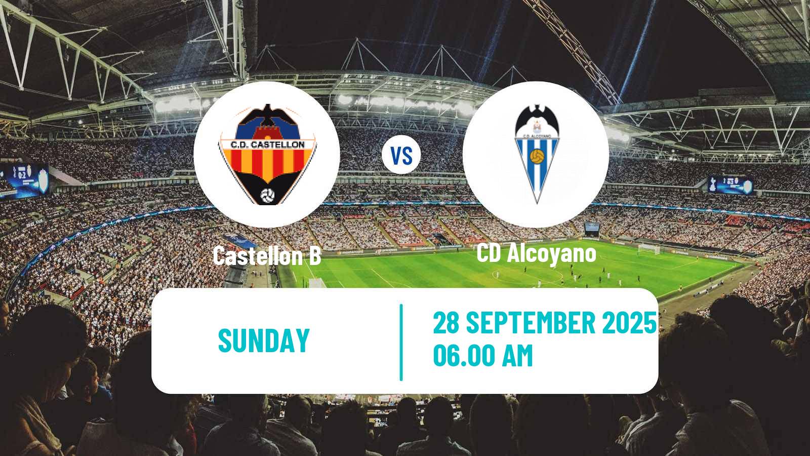 Football Spanish Segunda RFEF - Group 3 Castellon B - Alcoyano