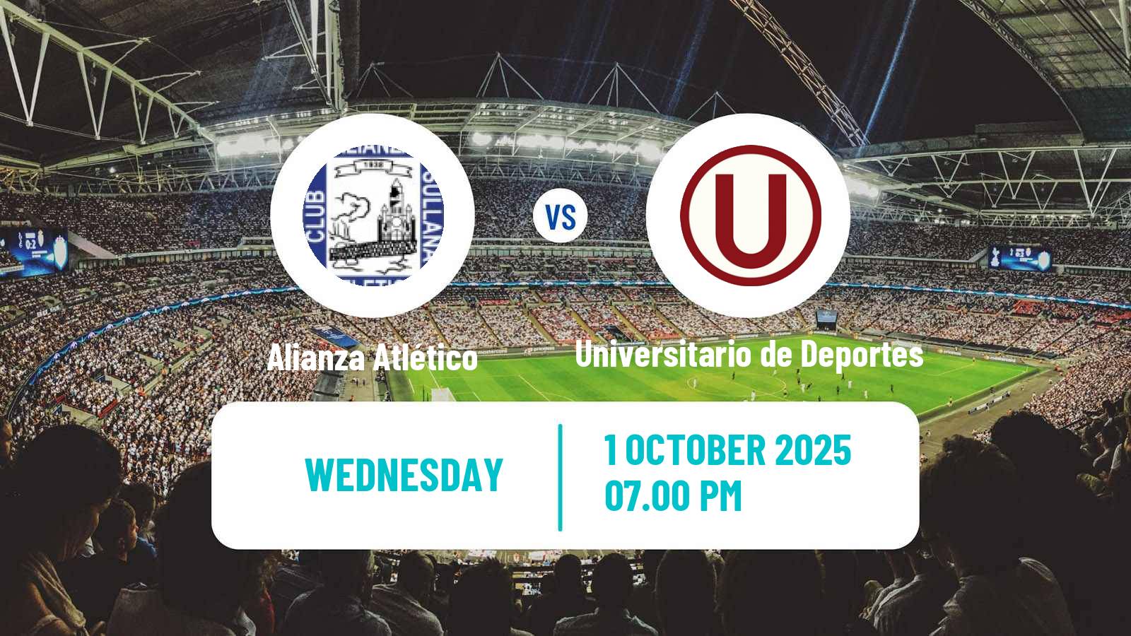 Football Peruvian Liga 1 Alianza Atlético - Universitario de Deportes