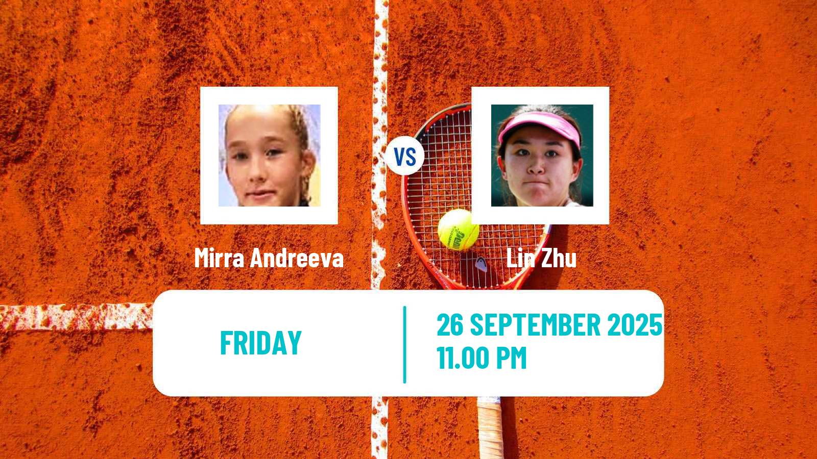 Tennis WTA Beijing Mirra Andreeva - Lin Zhu