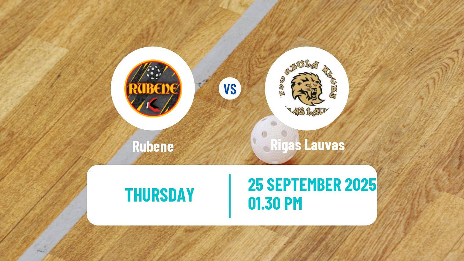 Floorball Latvian Elvi Liga Women Rubene - Rigas Lauvas