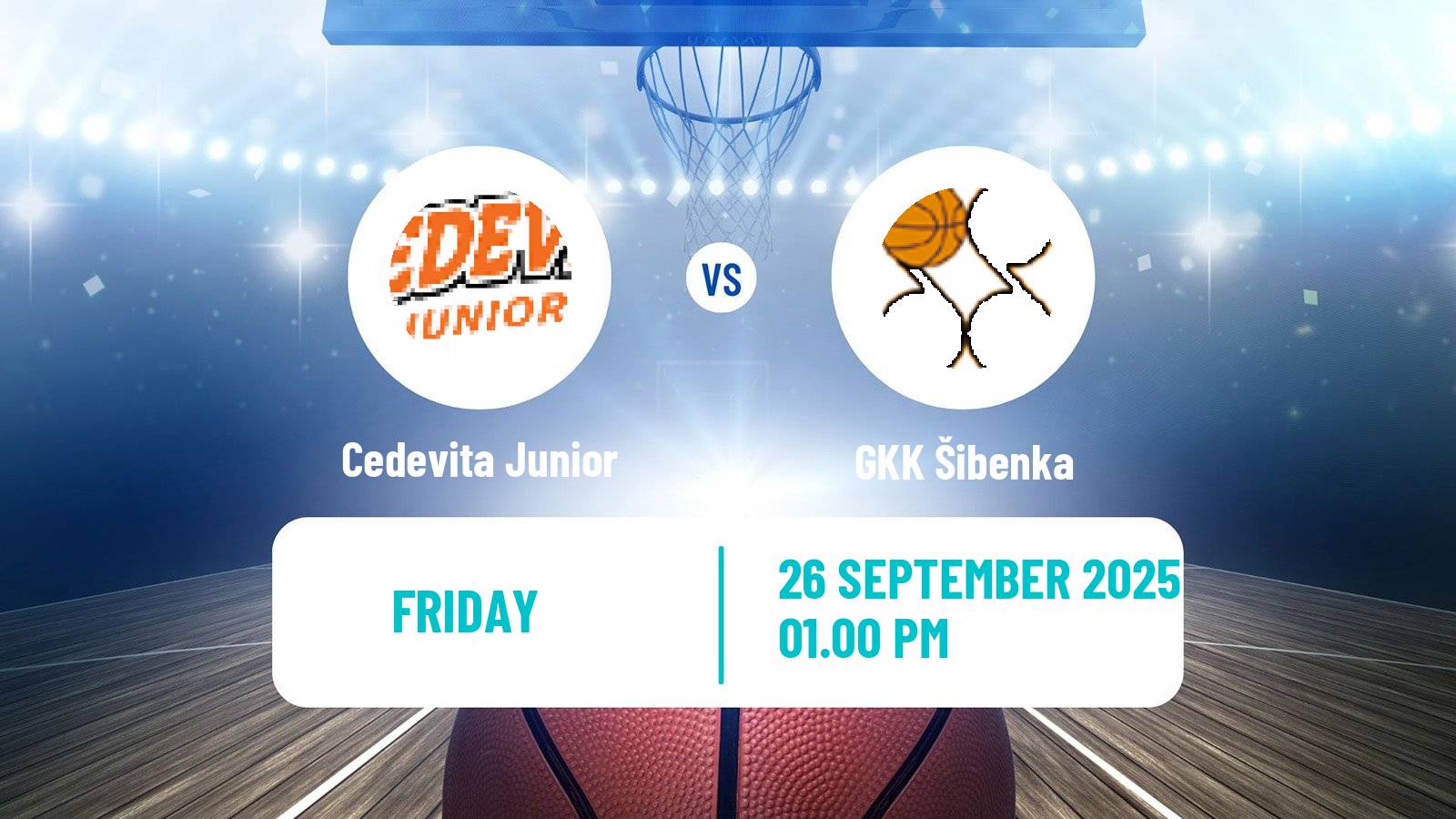Basketball Croatian Premijer Liga Basketball Cedevita Junior - GKK Šibenka