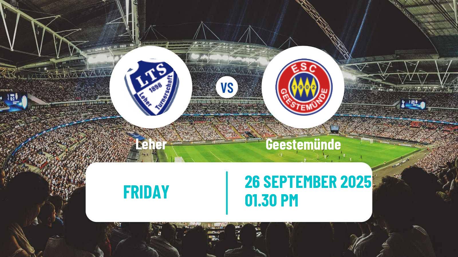 Football German Oberliga Bremen Leher - Geestemünde