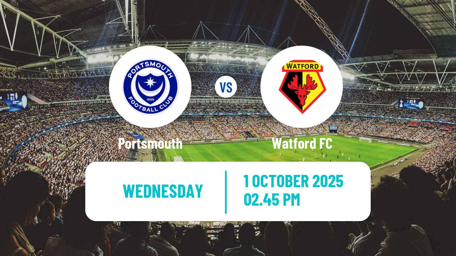 Football English League Championship Portsmouth - Watford