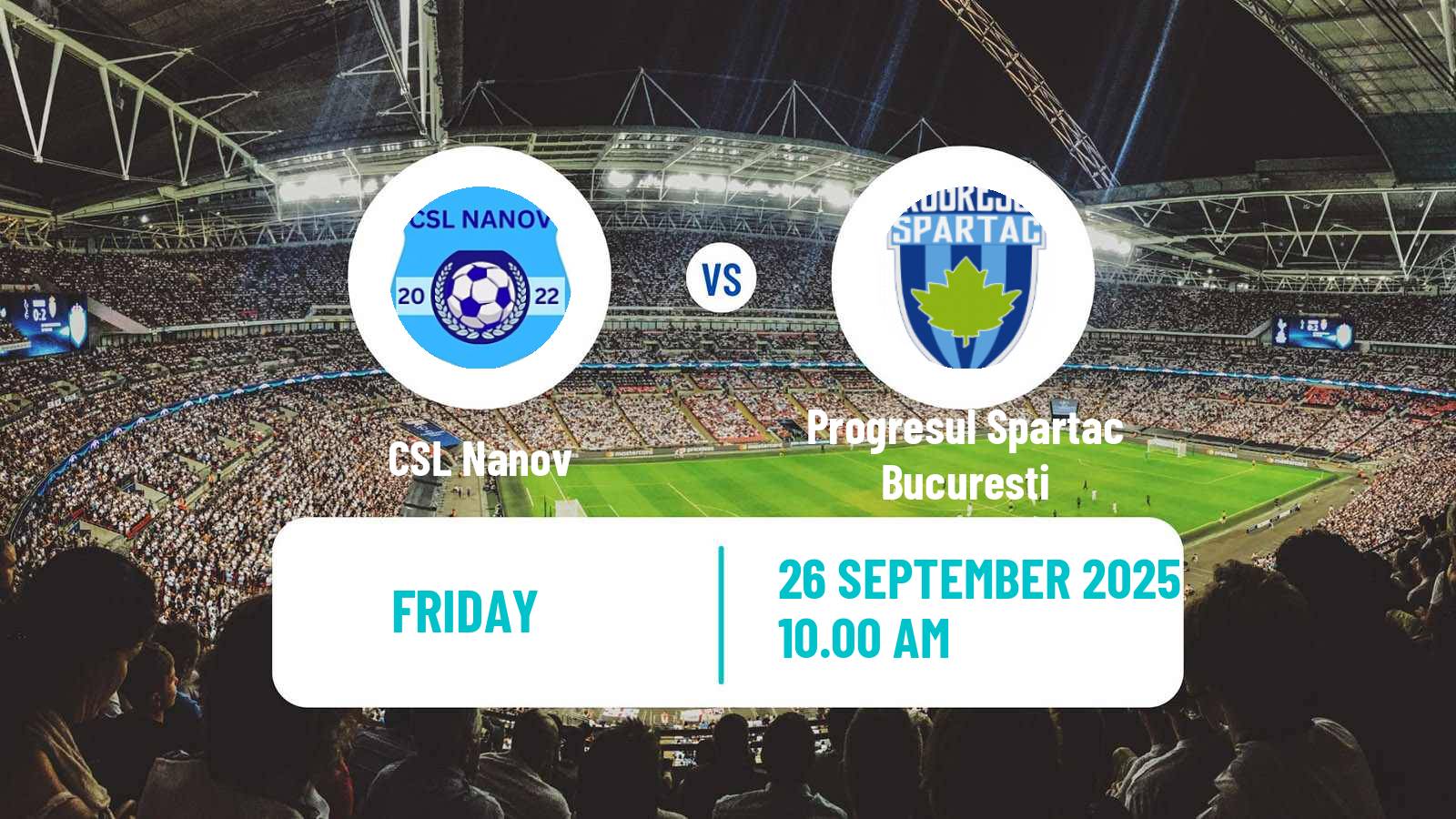Football Romanian Liga 3 - Seria 5 Nanov - Progresul Spartac Bucuresti