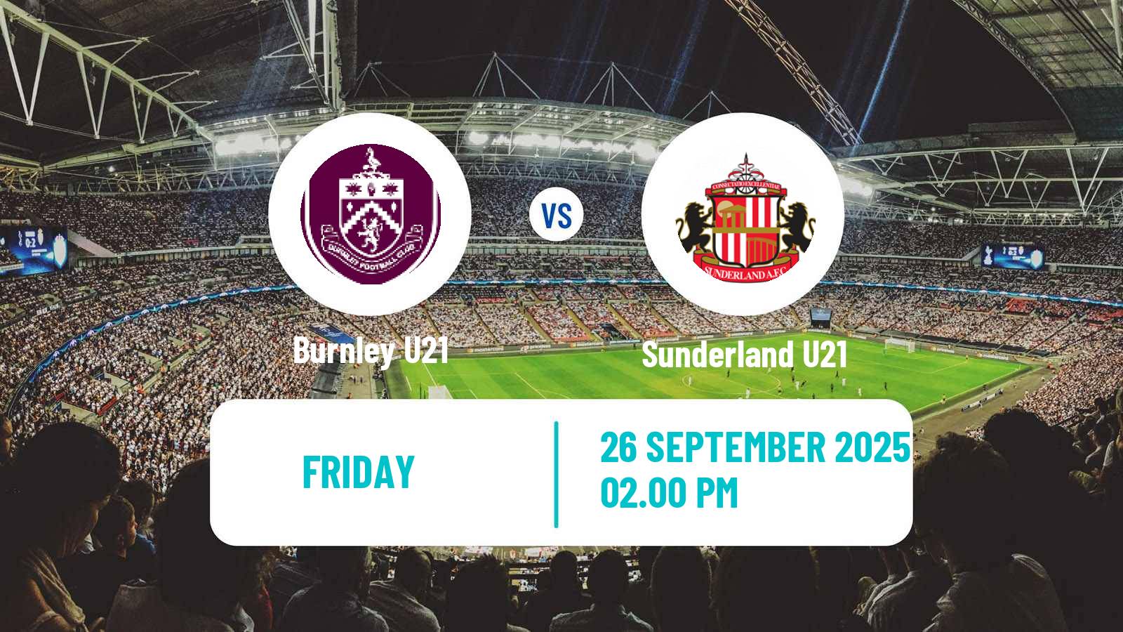 Football English Premier League 2 Burnley U21 - Sunderland U21