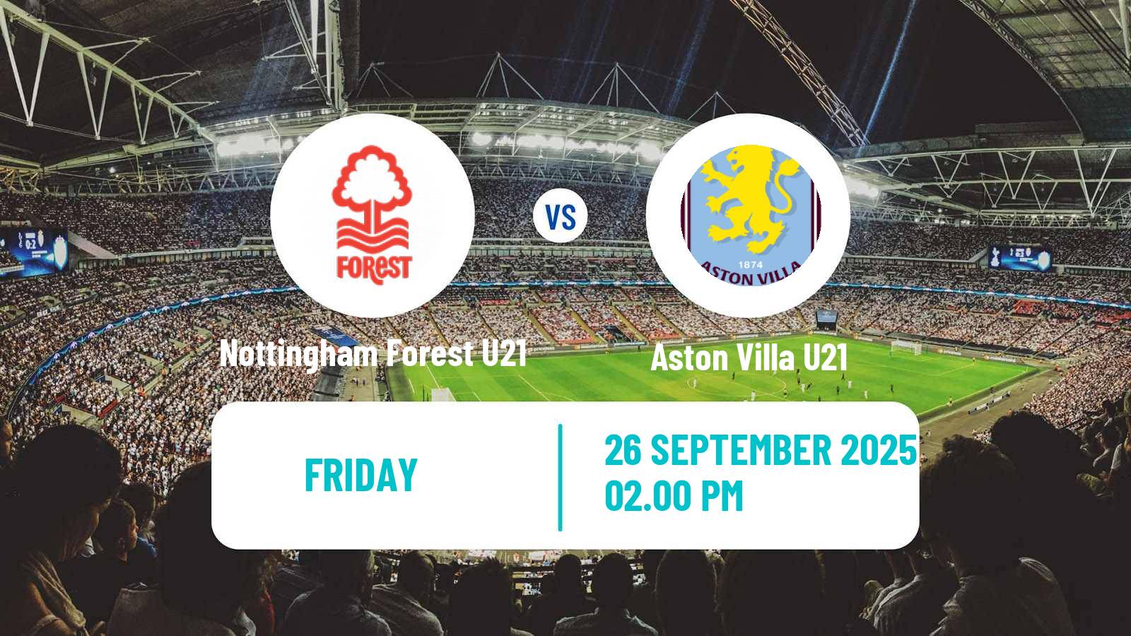Football English Premier League 2 Nottingham Forest U21 - Aston Villa U21