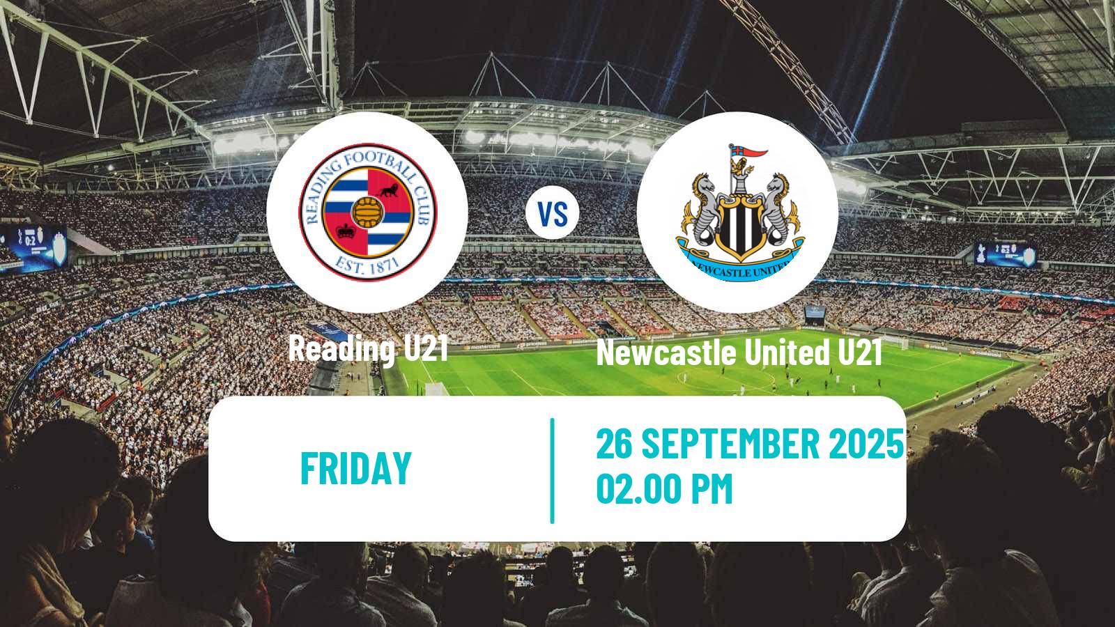 Football English Premier League 2 Reading U21 - Newcastle United U21