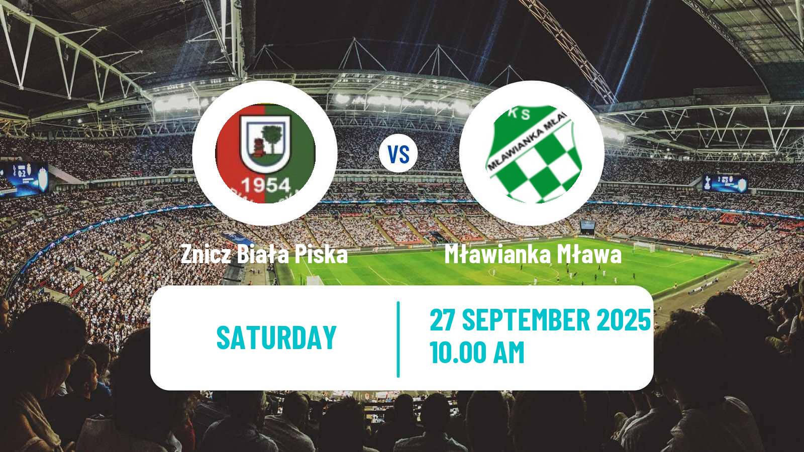 Football Polish Division 3 - Group I Znicz Biała Piska - Mławianka Mława