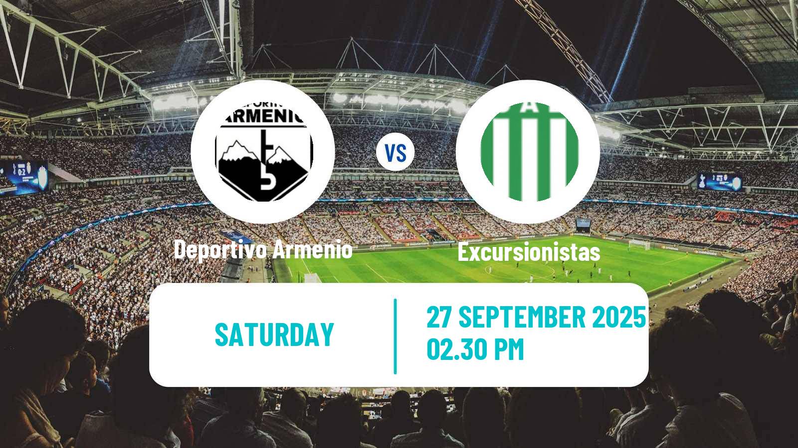 Football Argentinian Primera B Deportivo Armenio - Excursionistas