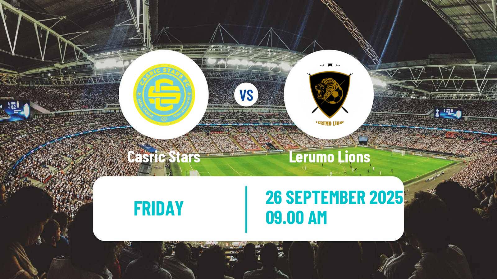 Football South African First Division Casric Stars - Lerumo Lions
