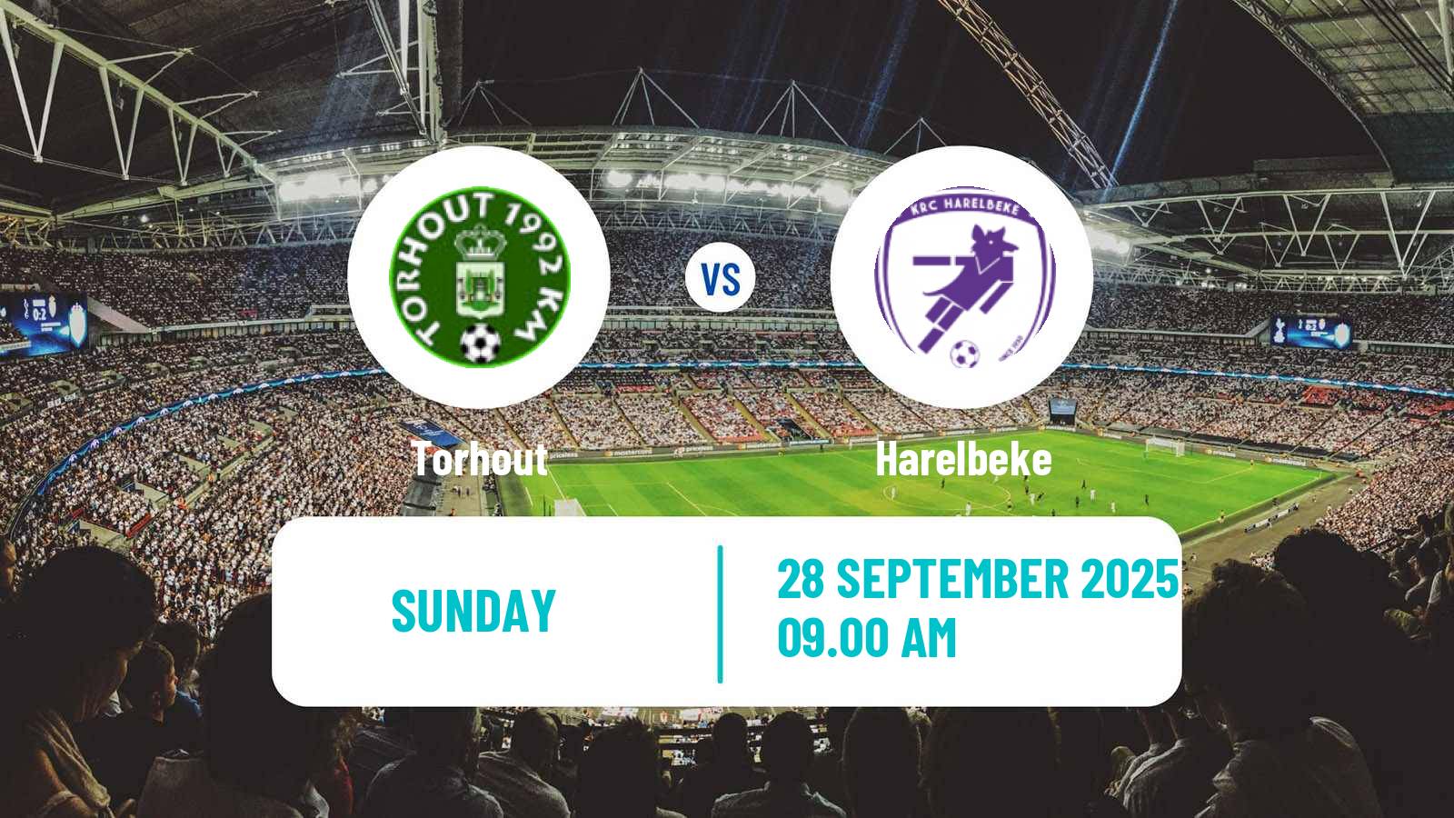 Football Belgian Second Amateur Division Group A Torhout - Harelbeke