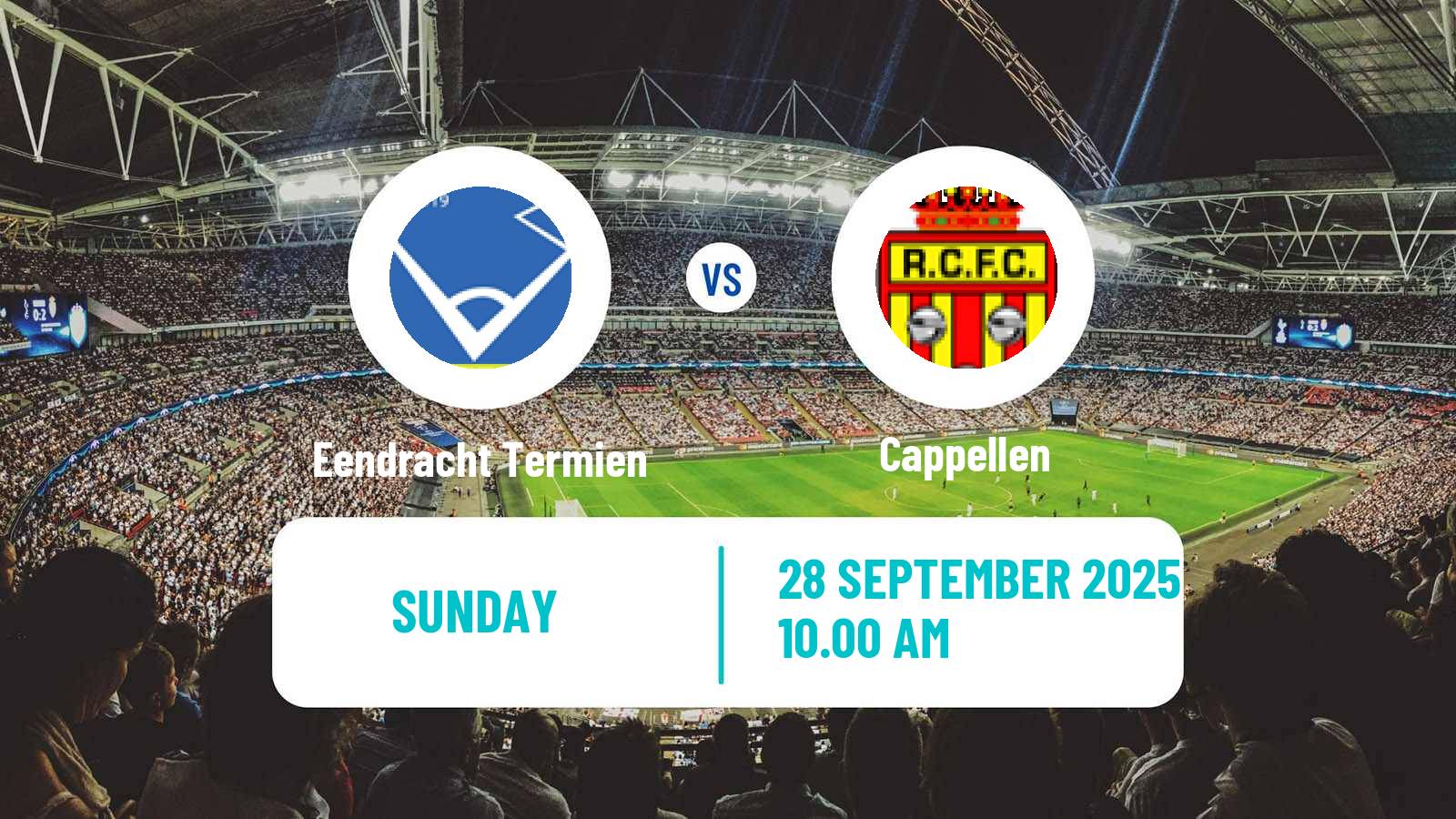 Football Belgian Second Amateur Division Group B Eendracht Termien - Cappellen