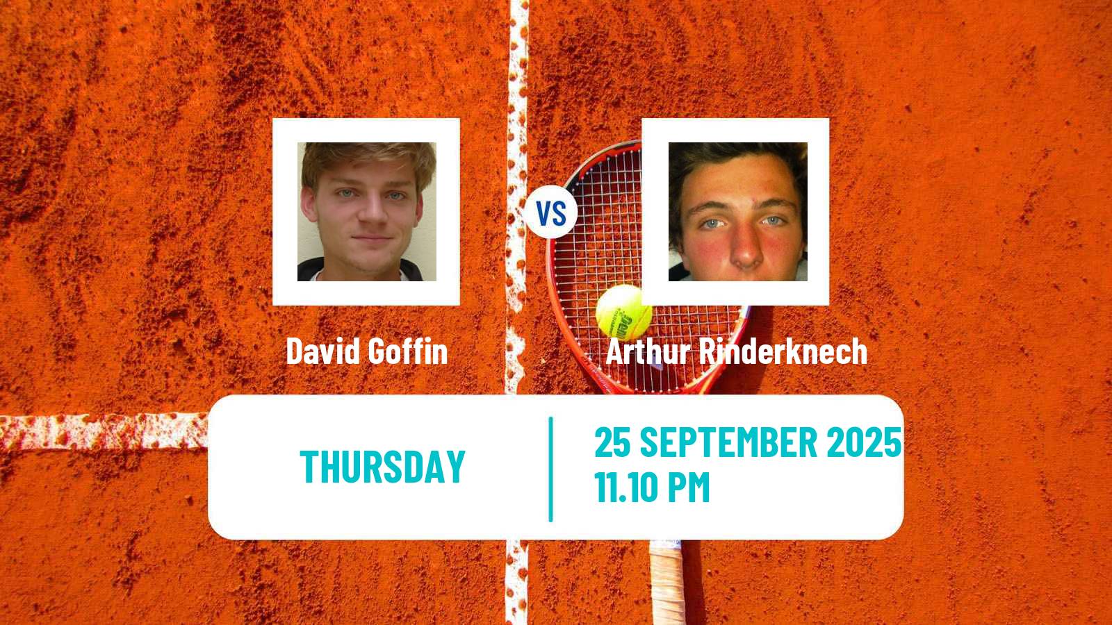 Tennis ATP Beijing David Goffin - Arthur Rinderknech