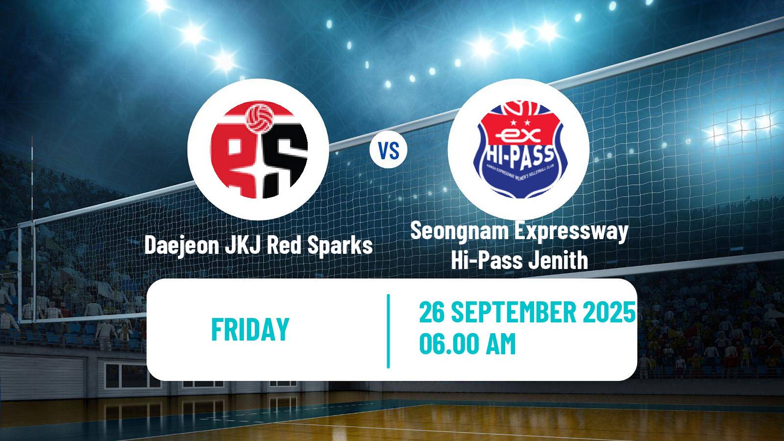 Volleyball South Korean KOVO Cup Volleyball Women Daejeon JKJ Red Sparks - Seongnam Expressway Hi-Pass Jenith