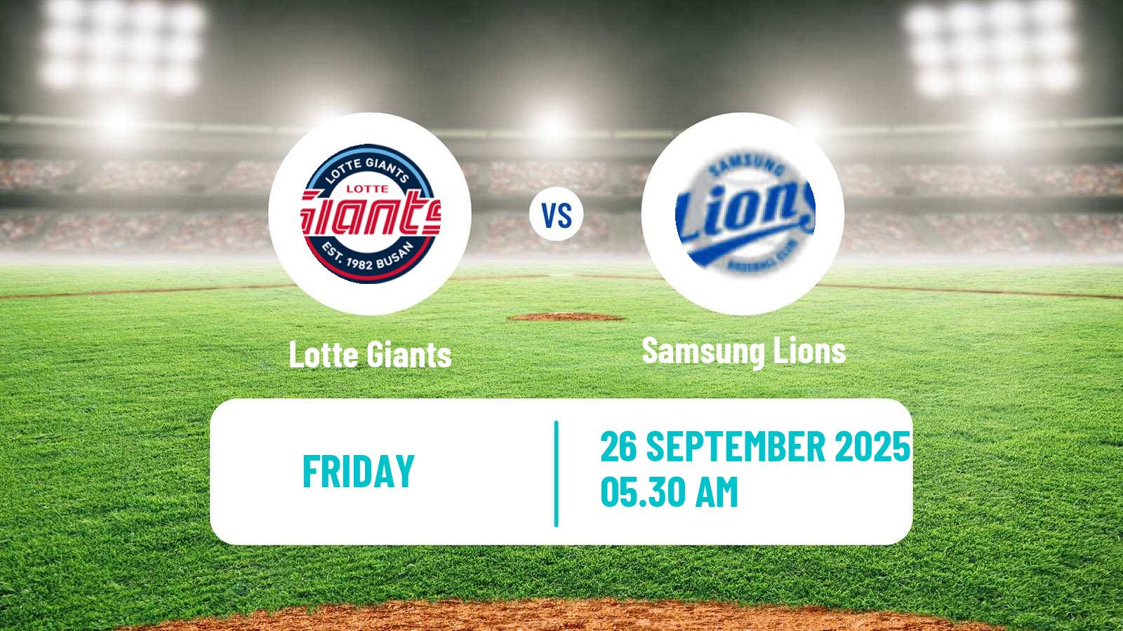 Baseball KBO Lotte Giants - Samsung Lions