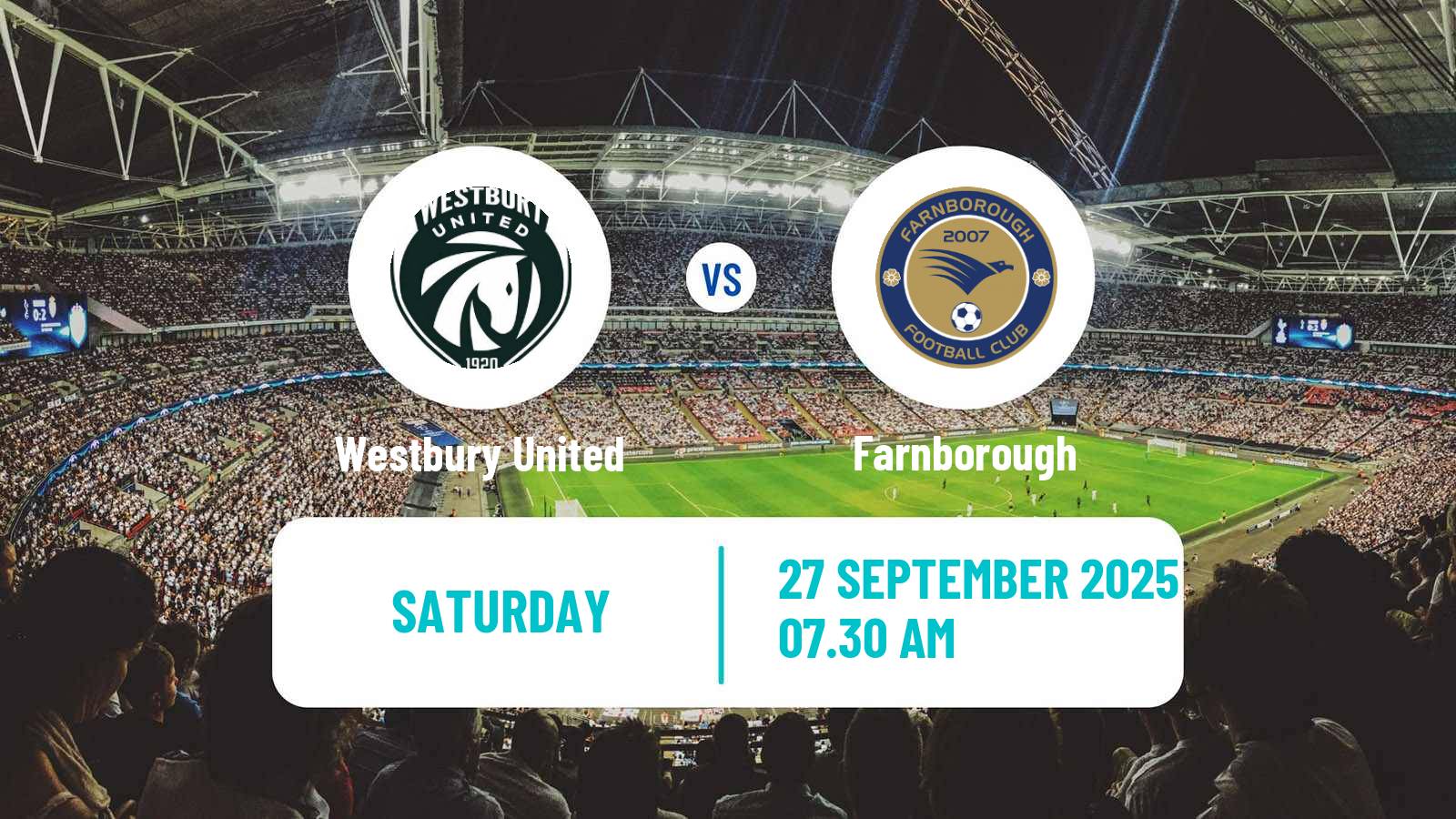 Football English FA Cup Westbury United - Farnborough