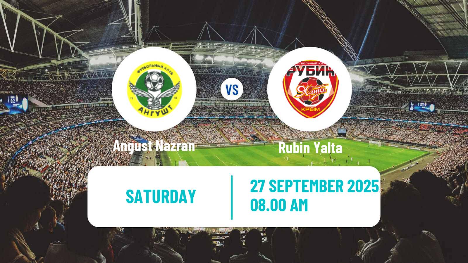 Football FNL 2 Division B Group 1 Angust Nazran - Rubin Yalta
