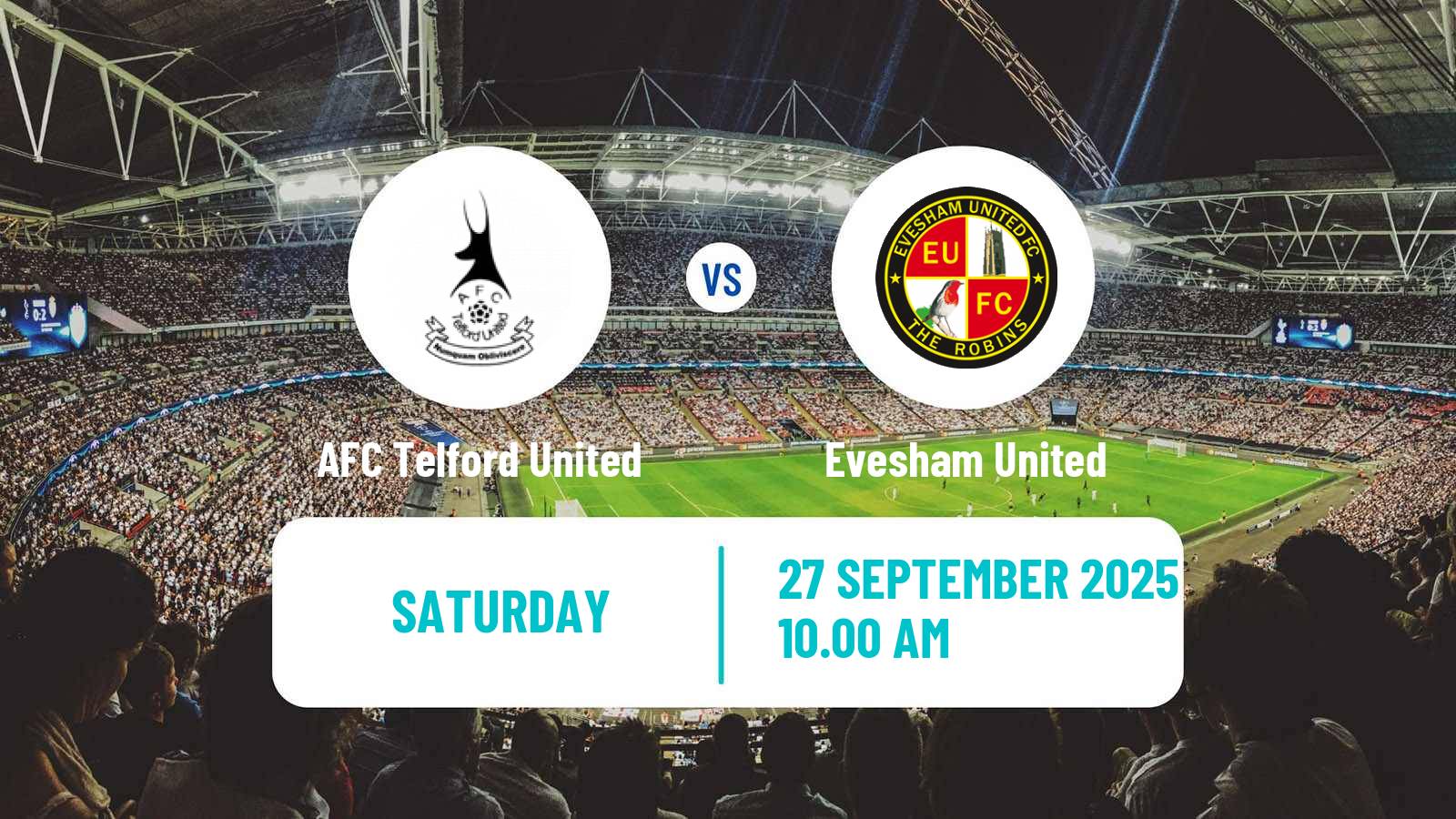 Football English FA Cup AFC Telford United - Evesham United
