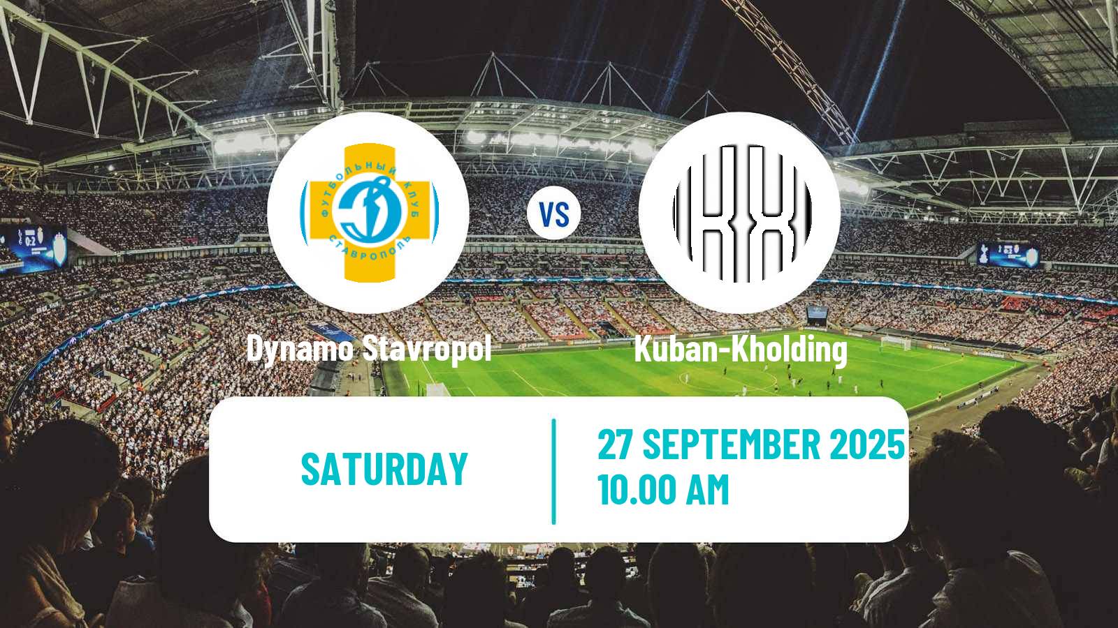Football FNL 2 Division B Group 1 Dynamo Stavropol - Kuban-Kholding