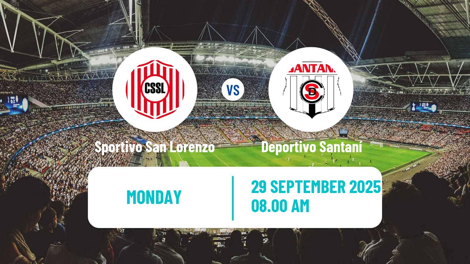 Football Paraguayan Division Intermedia Sportivo San Lorenzo - Deportivo Santaní