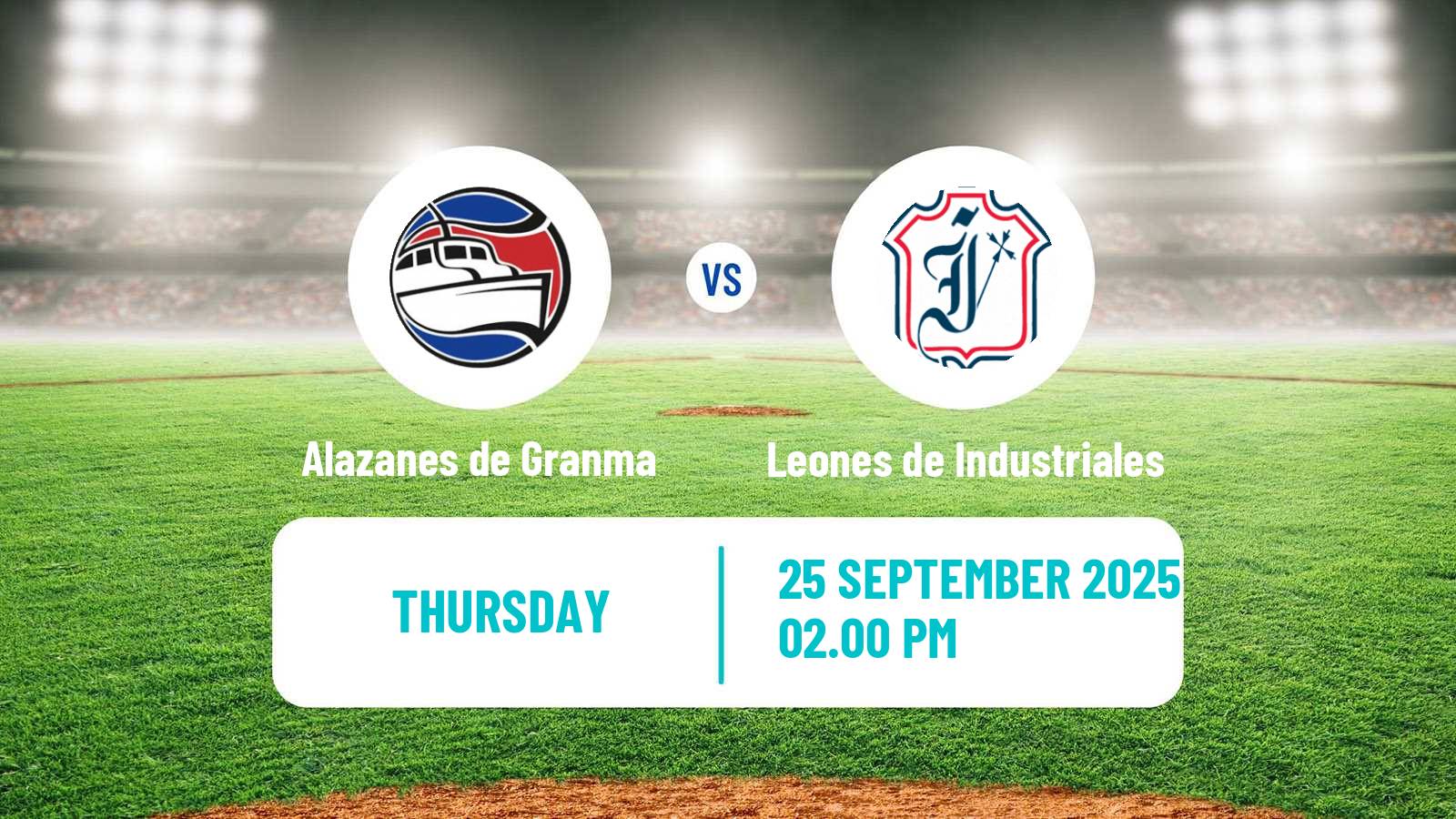 Baseball Cuba Serie Nacional Baseball Alazanes de Granma - Leones de Industriales