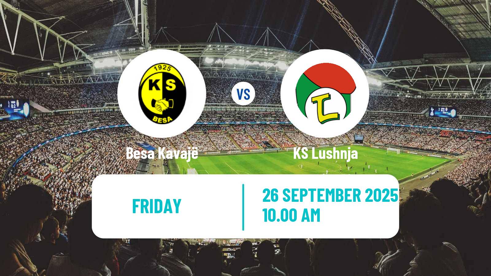 Football Albanian First Division Besa Kavajë - Lushnja
