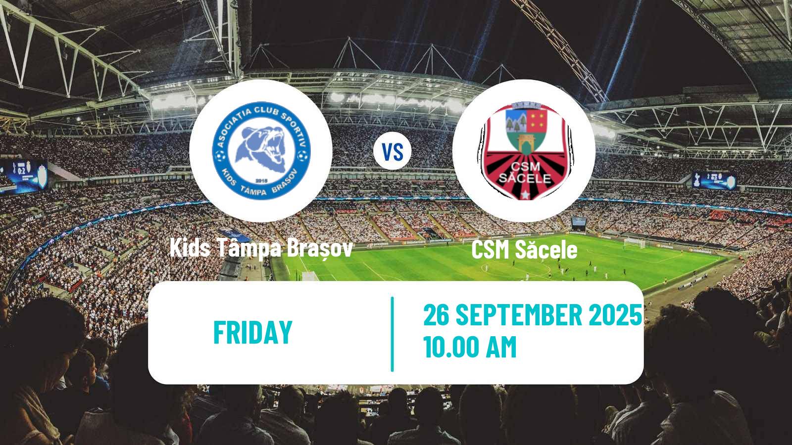 Football Romanian Liga 3 - Seria 4 Kids Tâmpa Brașov - CSM Săcele