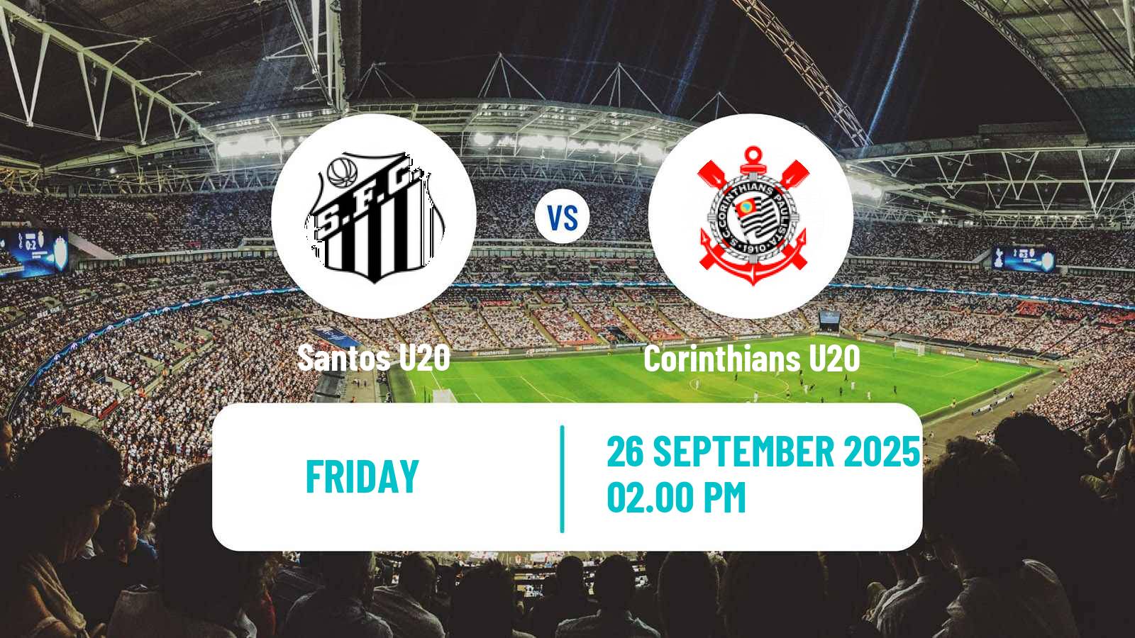 Football Brazilian Paulista U20 Santos U20 - Corinthians U20