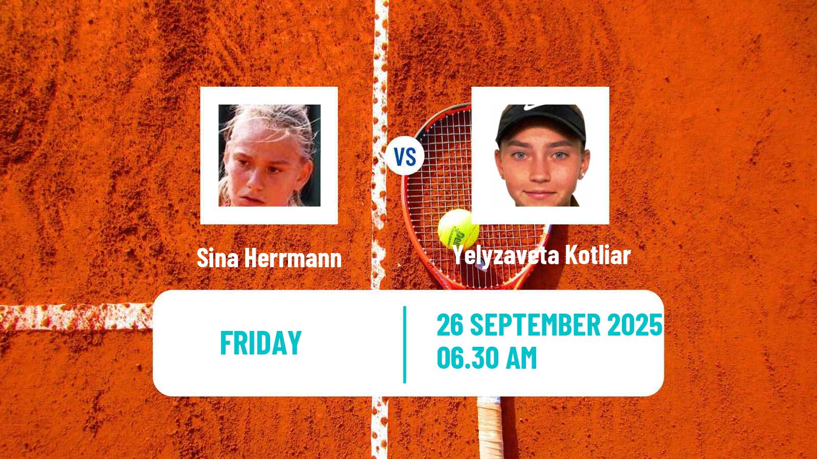 Tennis ITF W15 Cap D Agde Women Sina Herrmann - Yelyzaveta Kotliar