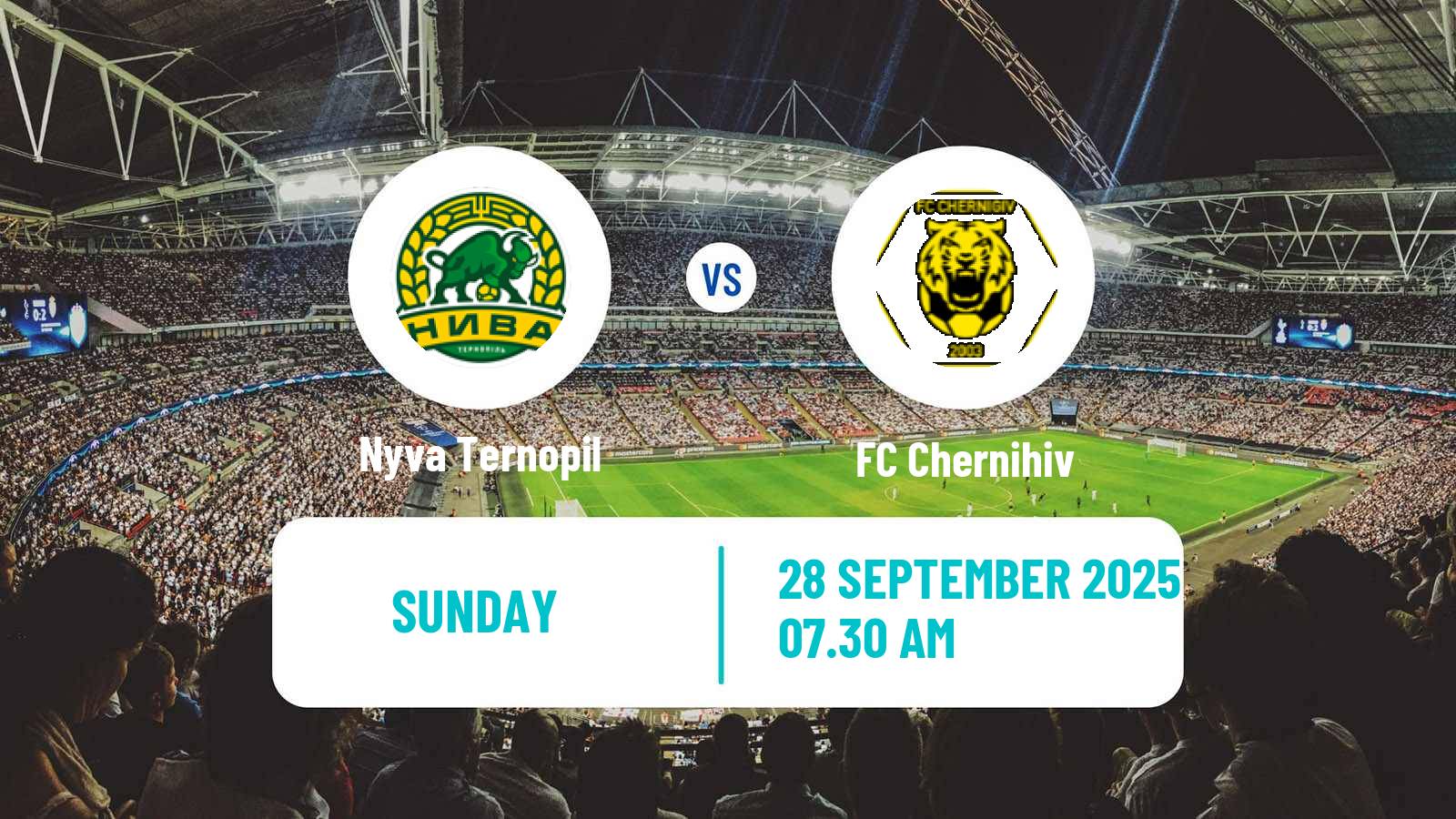 Football Ukrainian Persha Liga Nyva Ternopil - Chernihiv