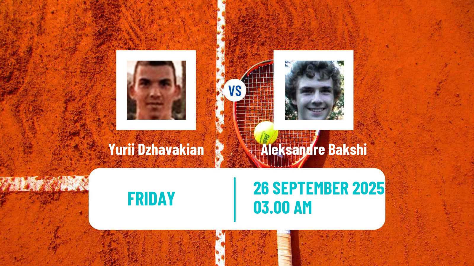 Tennis ITF M25 Sharm Elsheikh 3 Men Yurii Dzhavakian - Aleksandre Bakshi