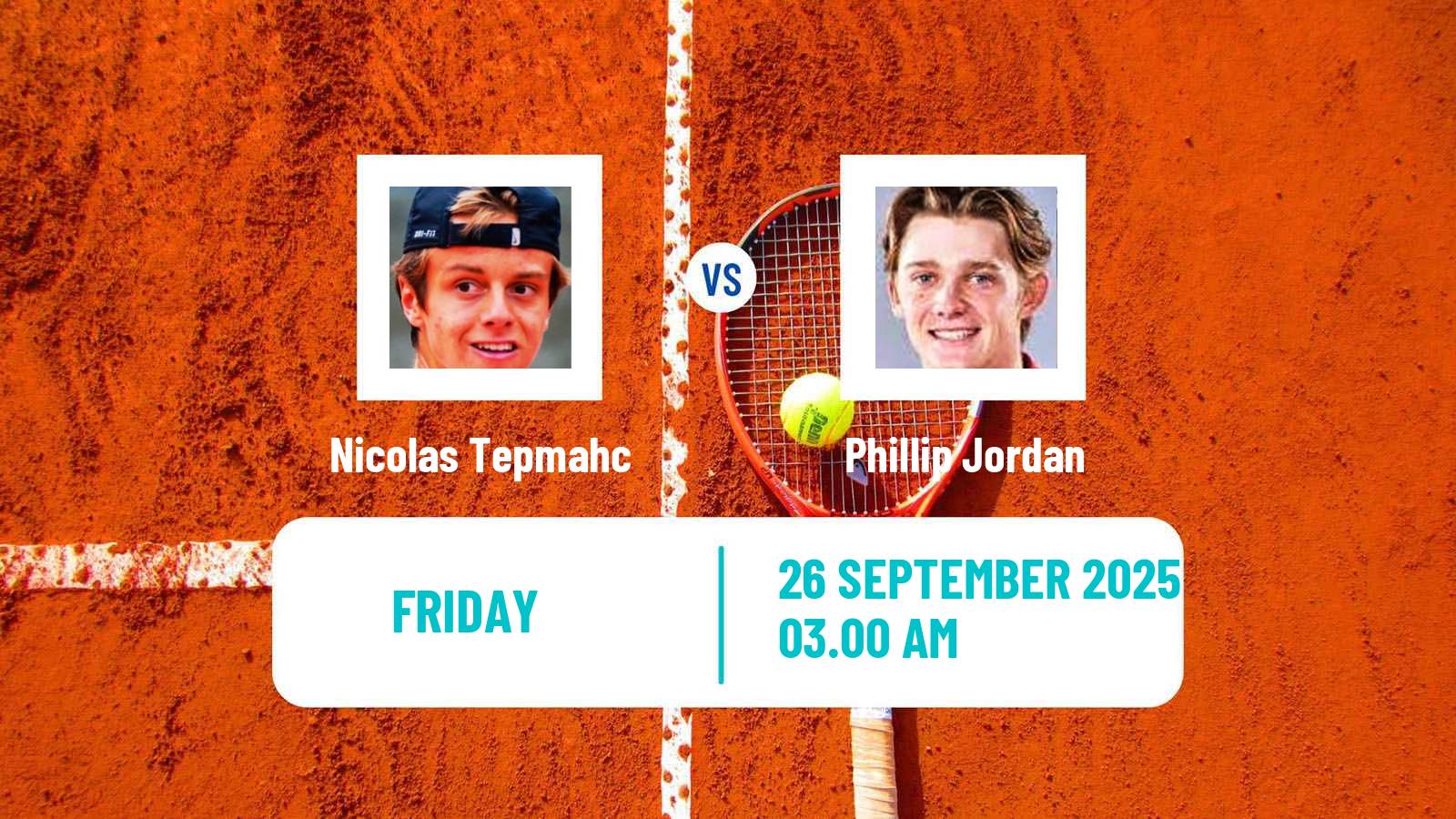 Tennis ITF M15 Kayseri 8 Men Nicolas Tepmahc - Phillip Jordan