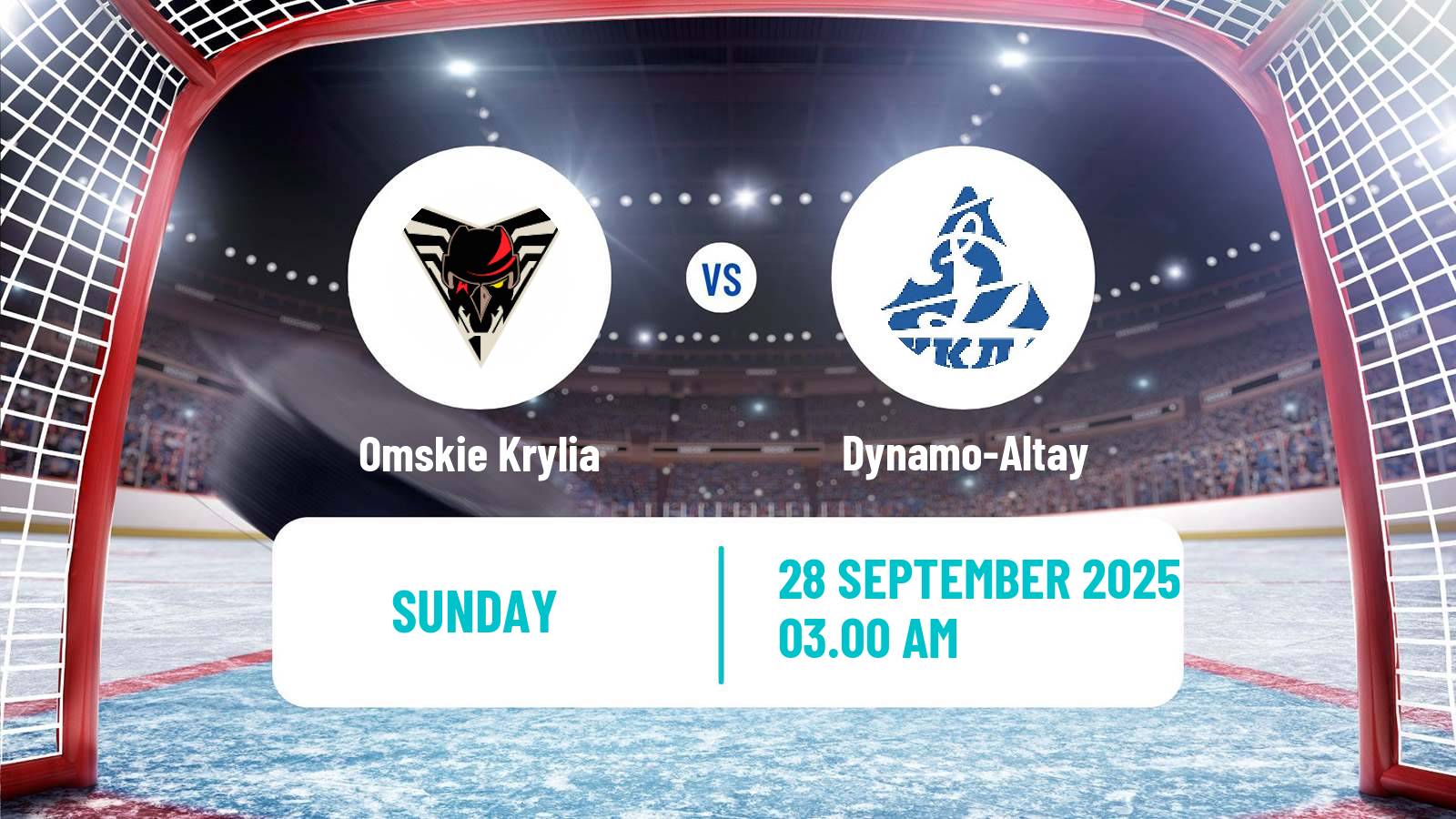 Hockey VHL Omskie Krylia - Dynamo-Altay