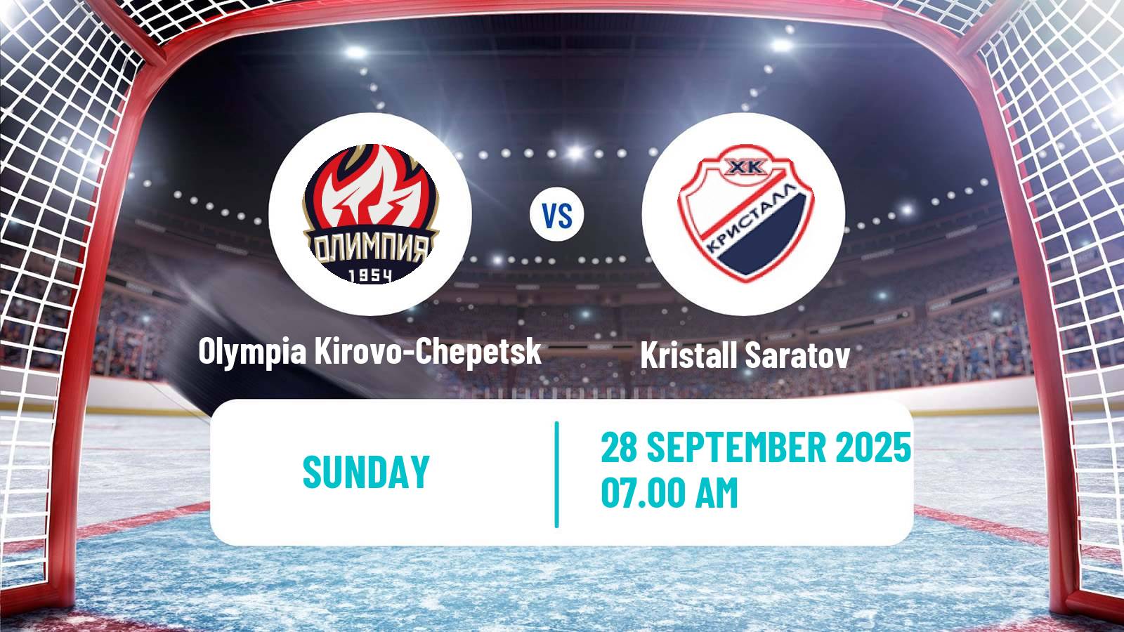 Hockey VHL Olympia Kirovo-Chepetsk - Kristall Saratov