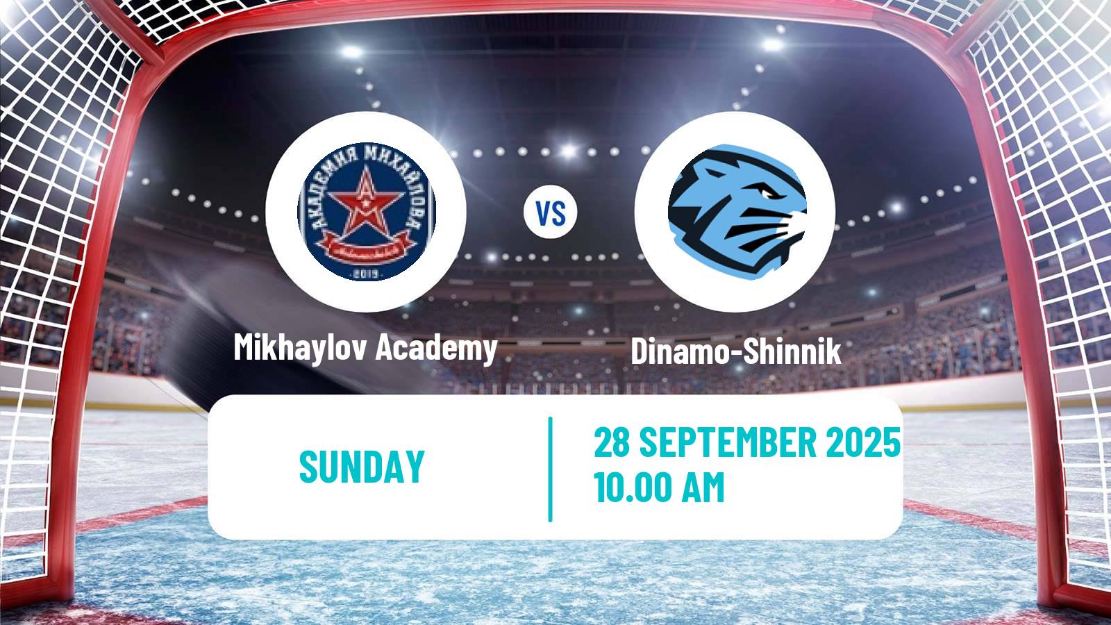 Hockey MHL Mikhaylov Academy - Dinamo-Shinnik