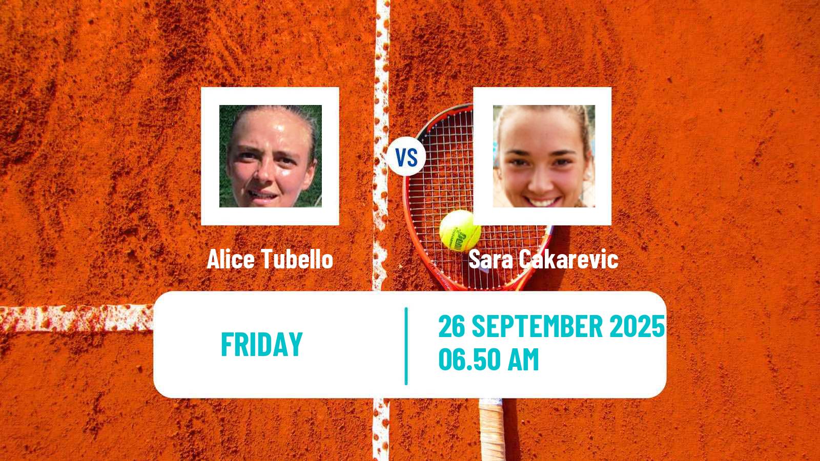Tennis ITF W35 Santa Margherita Di Pula 8 Women Alice Tubello - Sara Cakarevic