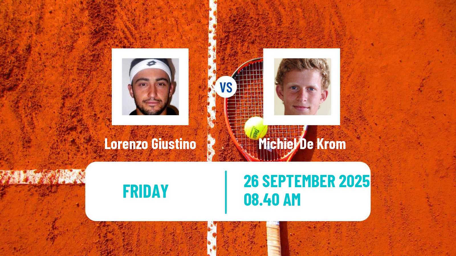 Tennis ITF M25 Sabadell 2 Men Lorenzo Giustino - Michiel De Krom