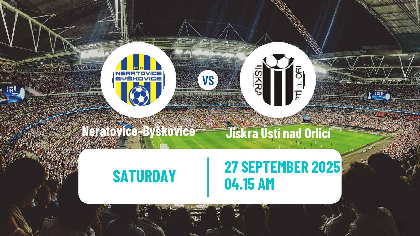 Football Czech CFL Group B Neratovice–Byškovice - Jiskra Ústí nad Orlicí