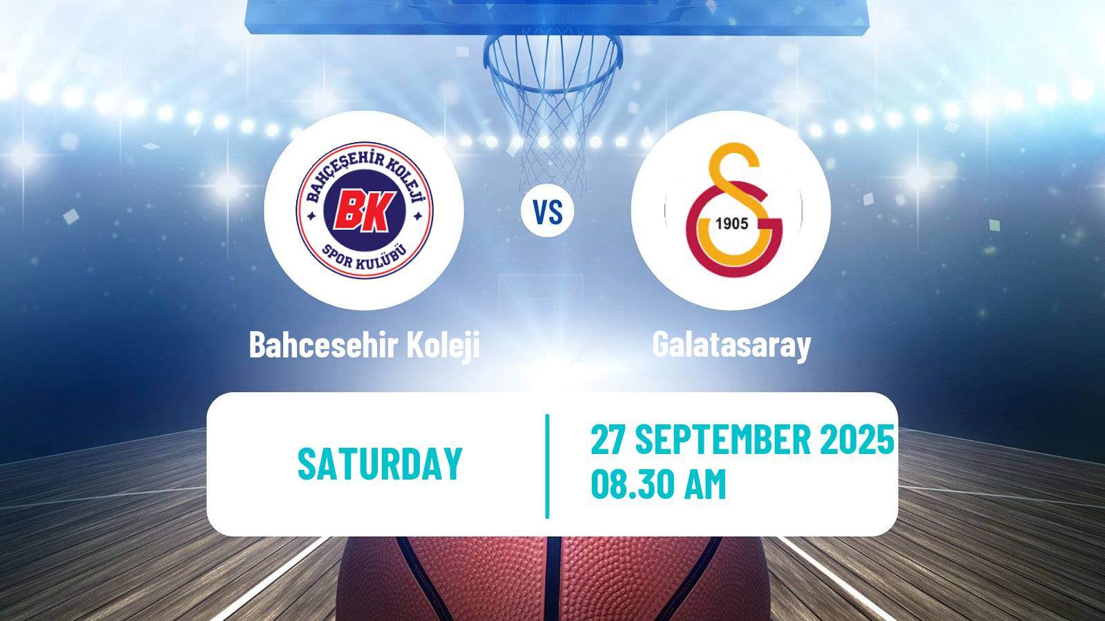 Basketball Turkish Basketball Super Ligi Bahcesehir Koleji - Galatasaray