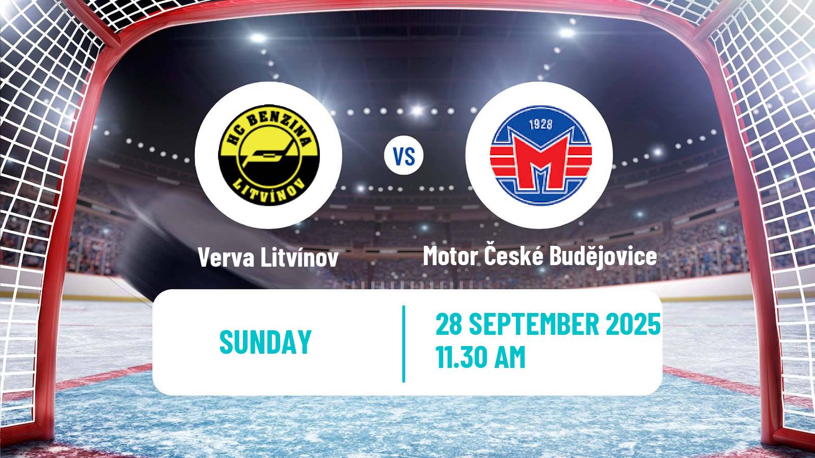 Hockey Czech Extraliga Verva Litvínov - Motor České Budějovice