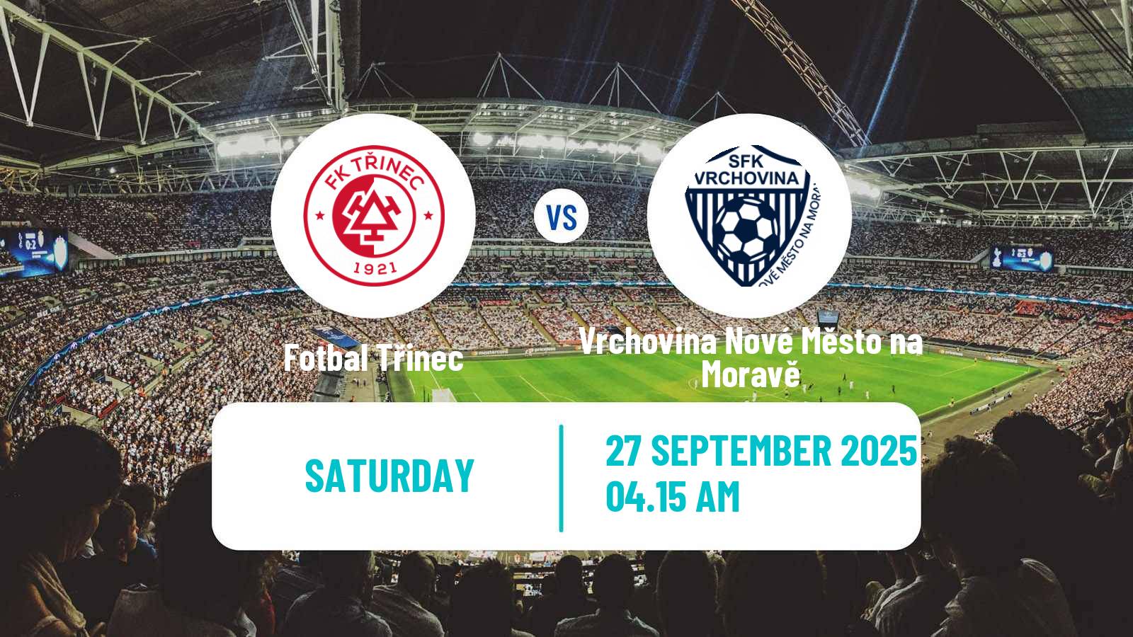 Football Czech MSFL Fotbal Třinec - Vrchovina Nové Město na Moravě