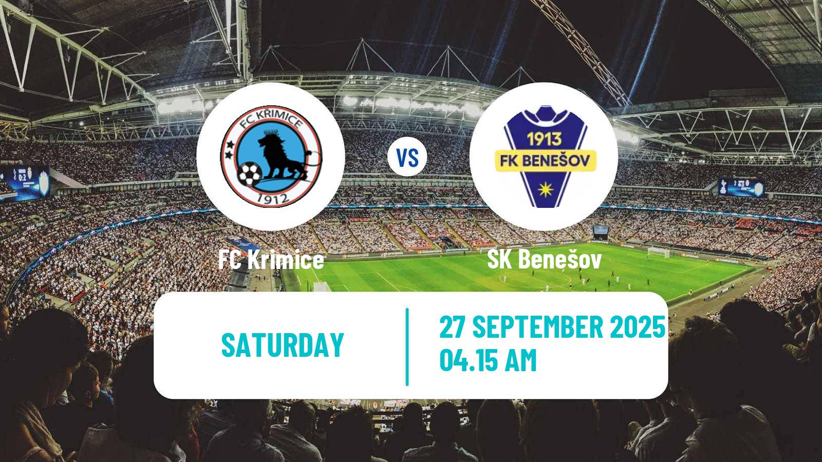 Football Czech Division A Krimice - Benešov