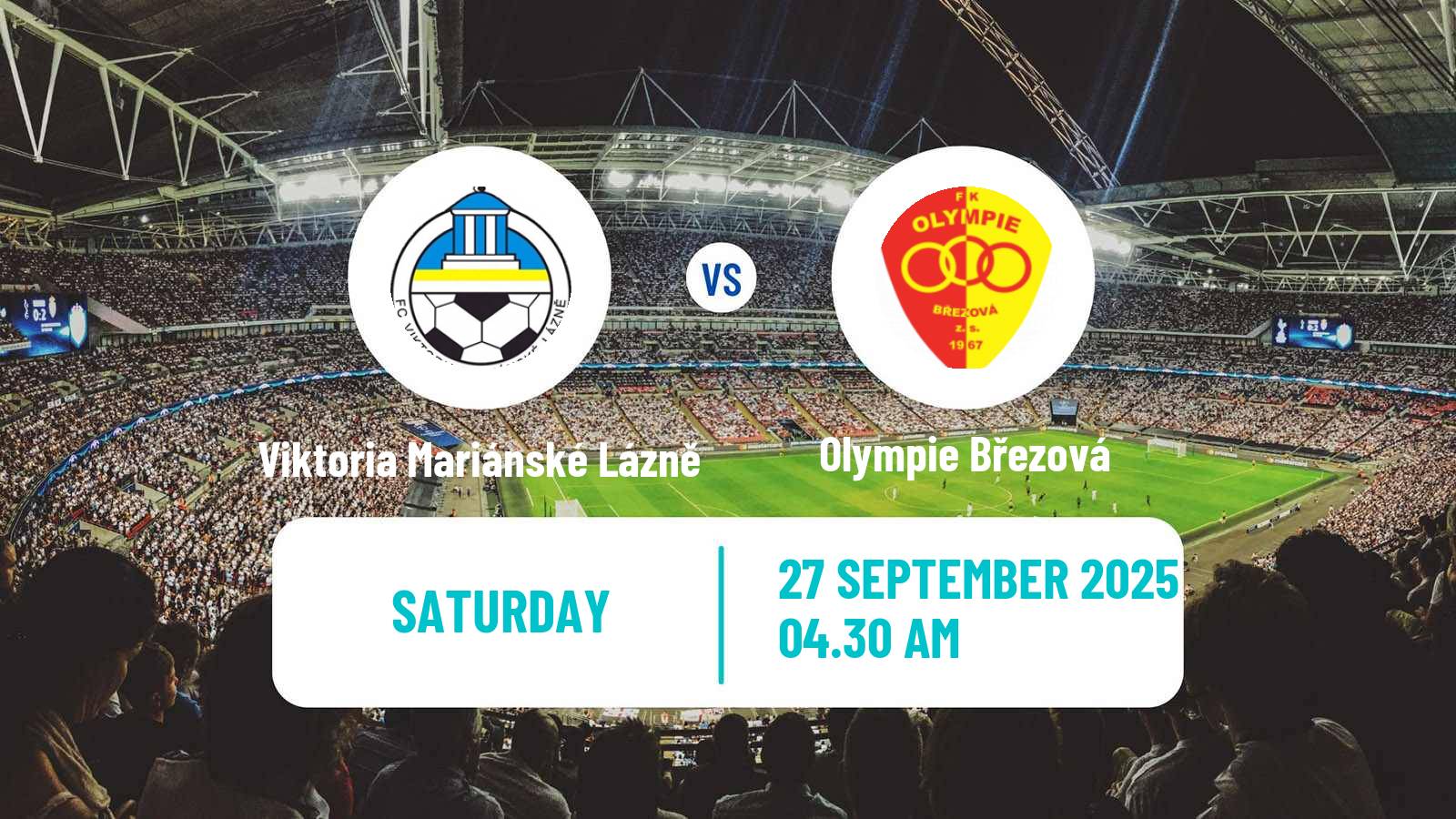Football Czech Division B Viktoria Mariánské Lázně - Olympie Březová