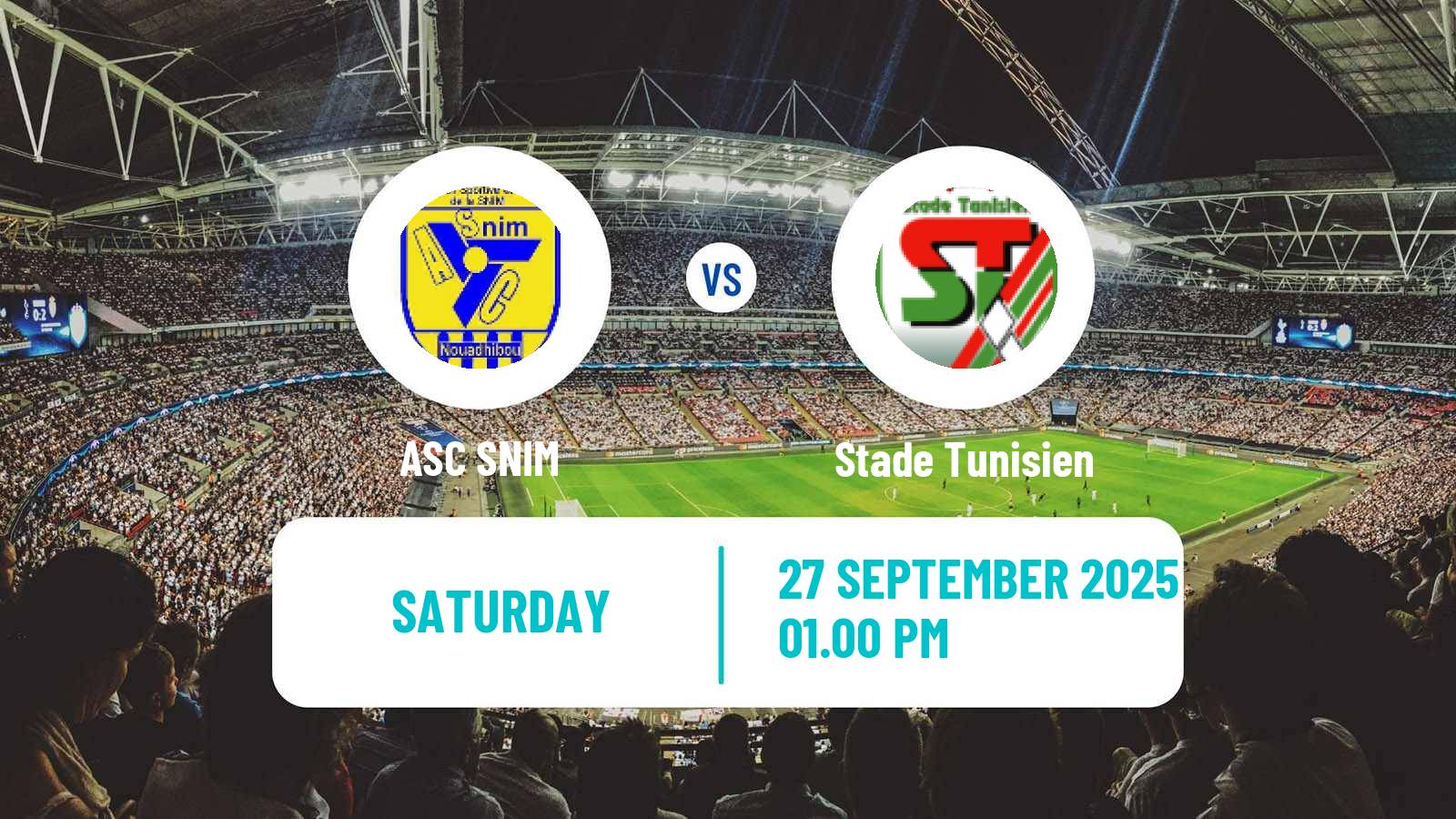 Football CAF Confederation Cup SNIM - Stade Tunisien
